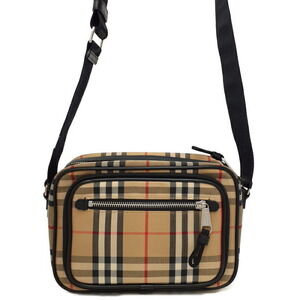 Burberry Check Leather Crossbody Bag Shoulder